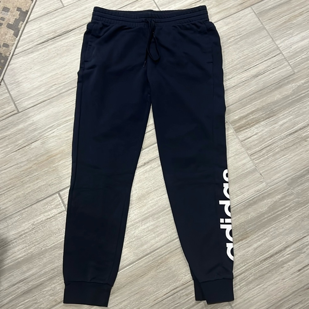 Mens Adidas Navy Blue Joggers size L